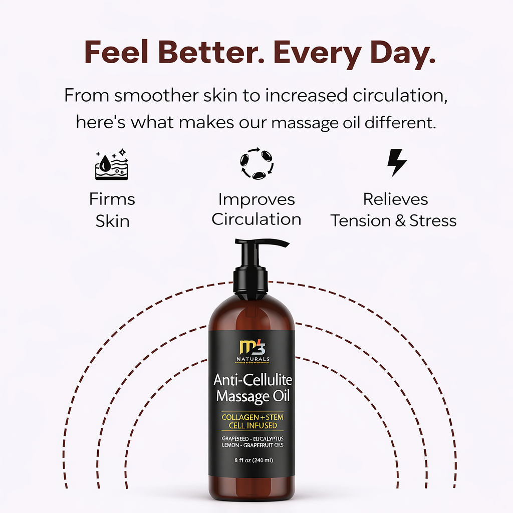 Anti-Cellulite Massage Oil Infused Collagen & Stem Cell