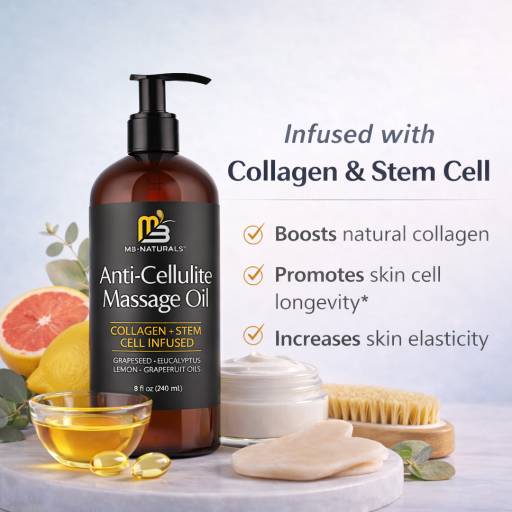 Anti-Cellulite Massage Oil Infused Collagen & Stem Cell