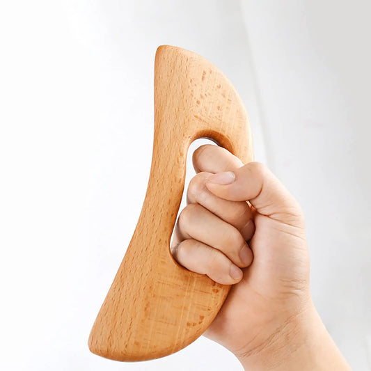 Wooden Gua Sha Tool Manual Massage Scraper for Lymphatic Drainage Slimming Guasha Massage Board Body Tissue Gua Sha Paddle Tool