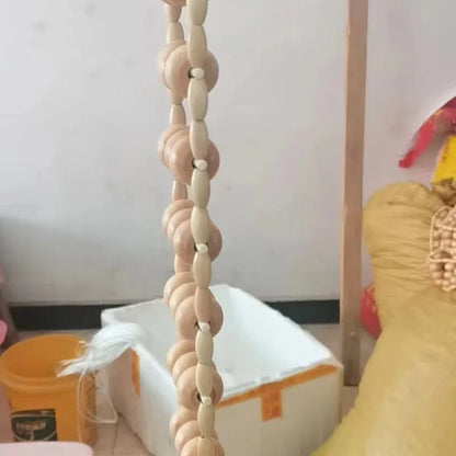 Wood Back Massage Roller Rope Body Shaping Cellulite Massage Tools Self Massage Tools for Neck Leg Back Pain Relief Body Care