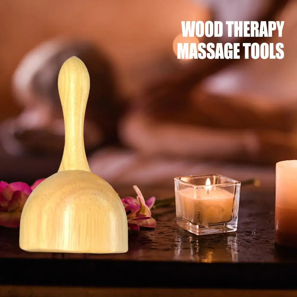 Wood Swedish Cup Wooden Massager Therapy Tool Body Sculpting for Maderotherapy, Lympahtic Drainage, Anti-Cellulite, Pain Relief