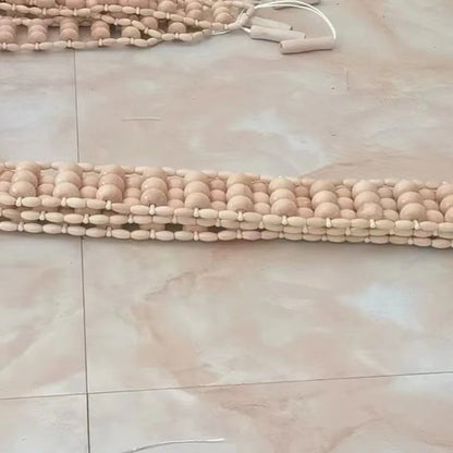 Wood Back Massage Roller Rope Body Shaping Cellulite Massage Tools Self Massage Tools for Neck Leg Back Pain Relief Body Care